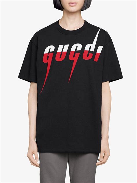 farfetch gucci blade print|gucci long sleeve shirt.